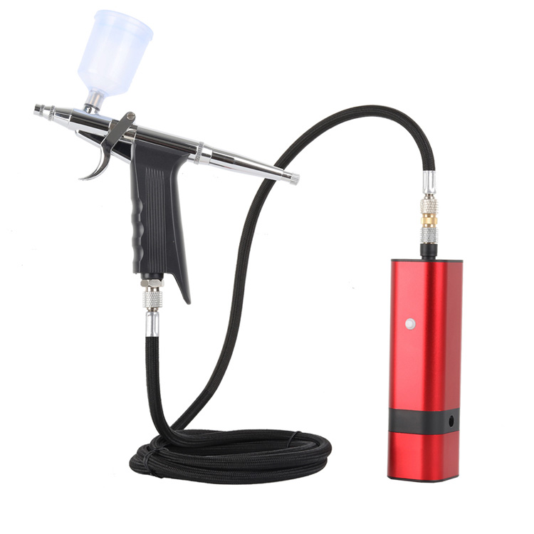 Kit de aerógrafo automático com cabo de carregamento USB para maquiagem