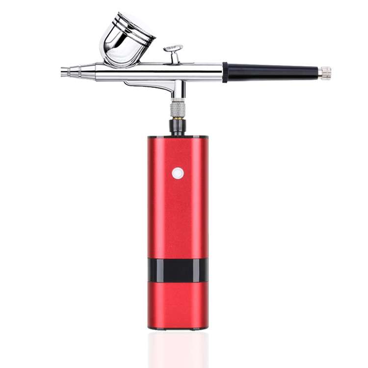 Kit de maquiagem de aerógrafo sem fio com compressor de alta pressão