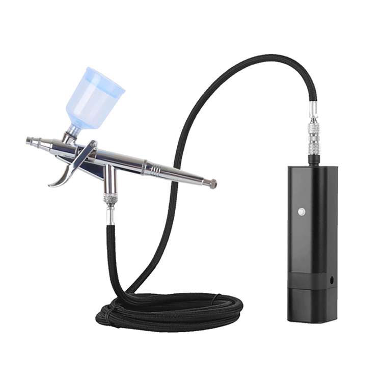 Kit de aerógrafo de ação dupla com mangueira de ar para tatuagem temporária