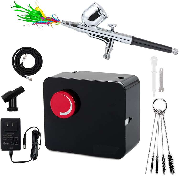 Kit de aerógrafo com fio de velocidades infinitamente variáveis
